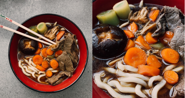 Simple Sukiyaki Beef Udon